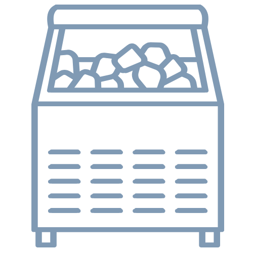 Blue Ice Machine Icon
