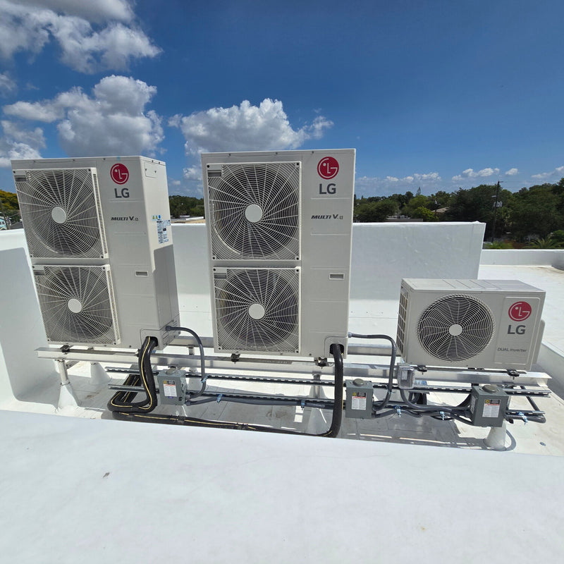 LG Outdoor Units installed by J&J Refrigeration Inc. in the Tampa Bay Area