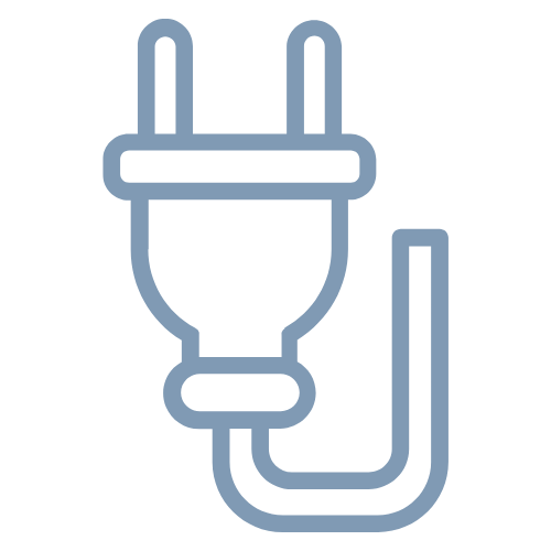 Blue Plug Icon