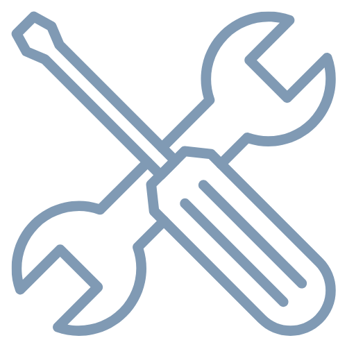 Blue Tools Icon